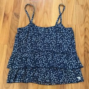 Abercrombie & Fitch flowered ruffle top